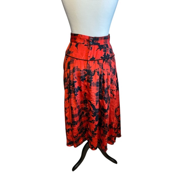 Vintage Miss Rodeo America Red and Black Blouse and Skirt size 7/8 - Picture 6 of 15